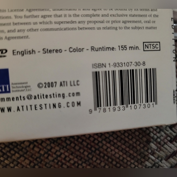 Assessment technologies institute plan : Basic nursing skills 2006 DVD - Picture 12 of 12